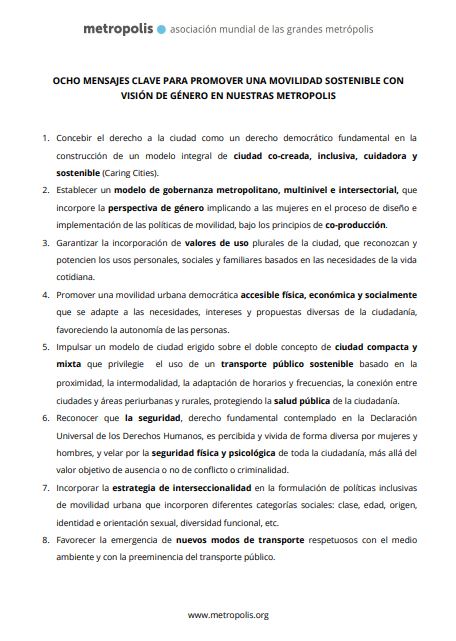 Movilidad y género