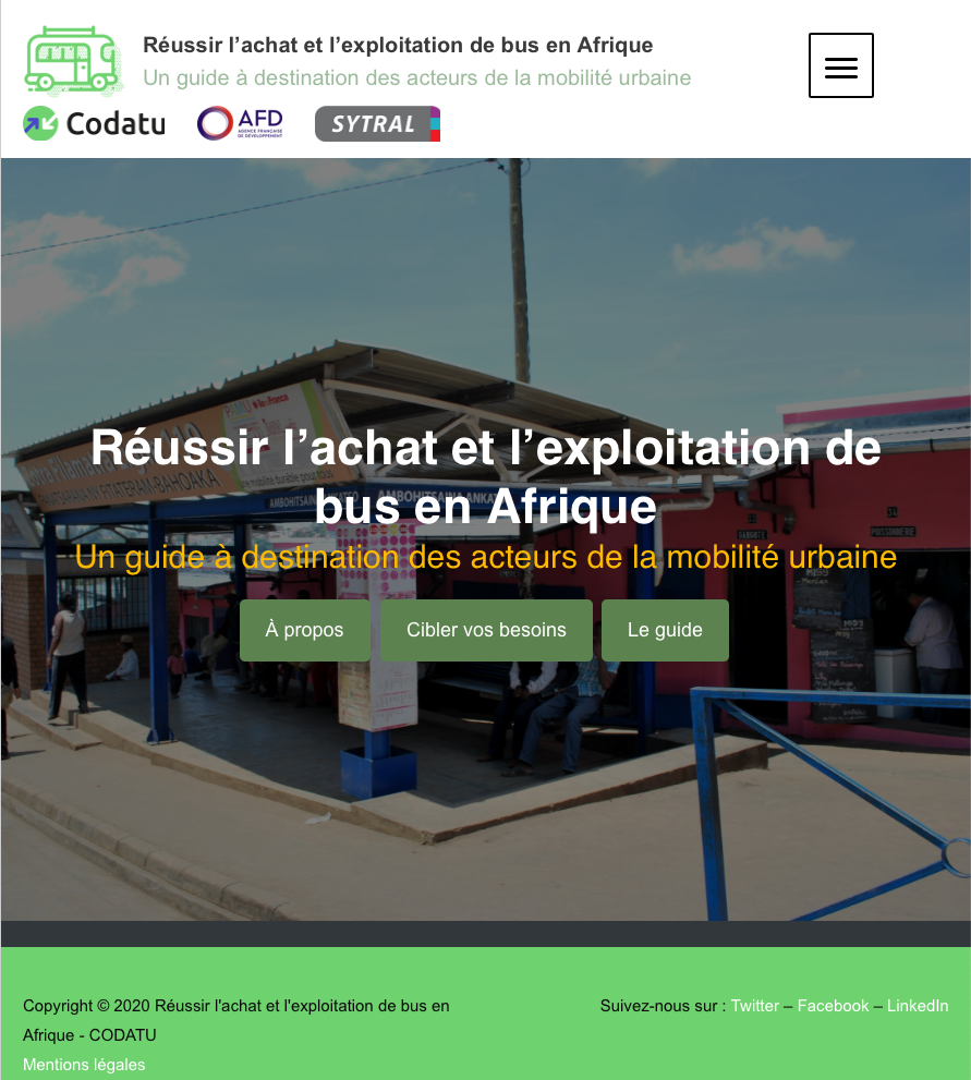 Guide Réussir l'achat et l'exploitation de bus en Afrique - CODATU AFD SYTRAL