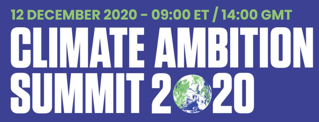 Climate Ambition Summit 2020