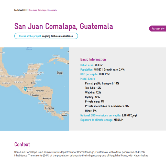 Factsheet San Juan Comalapa, Guatemala 