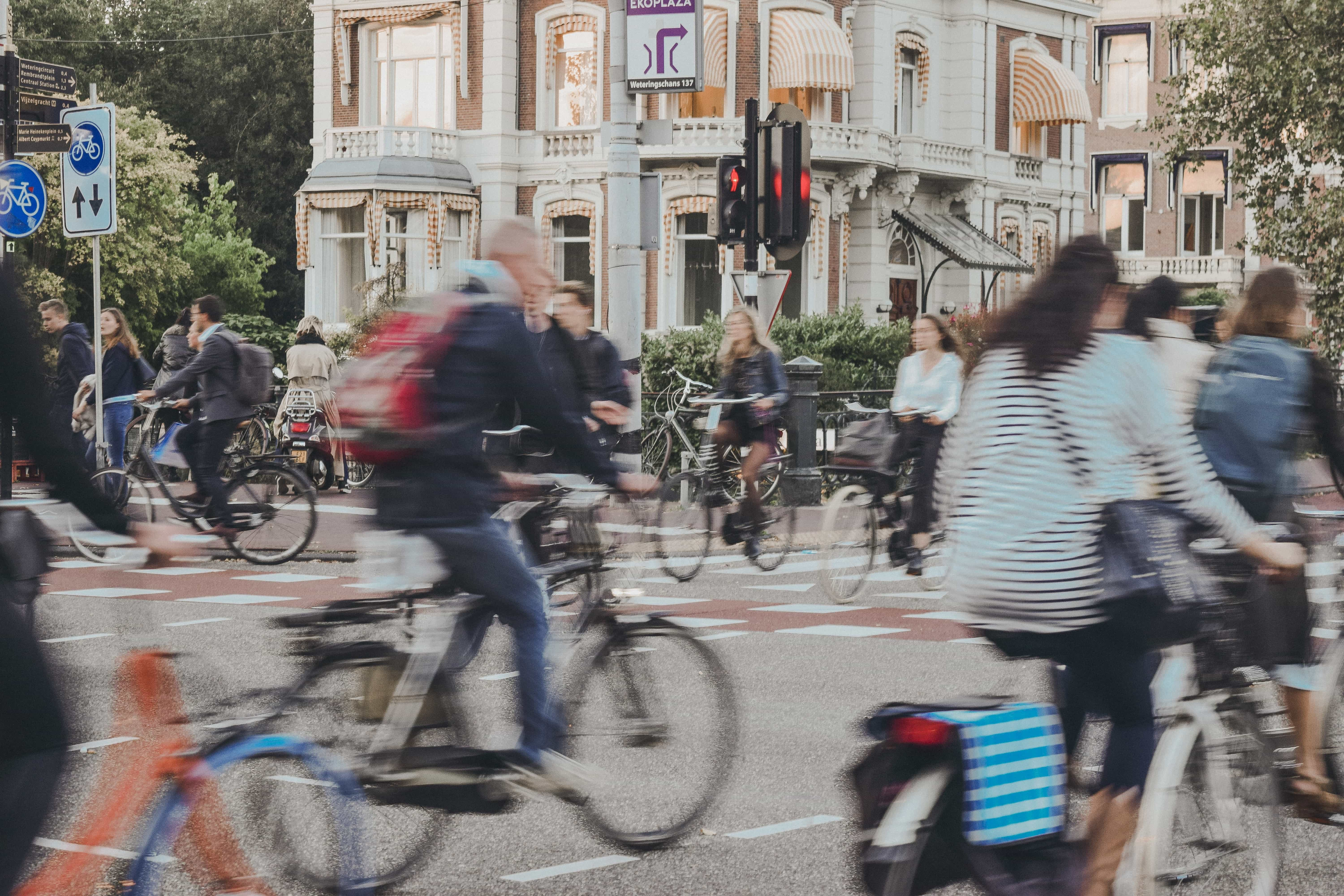 People cycling