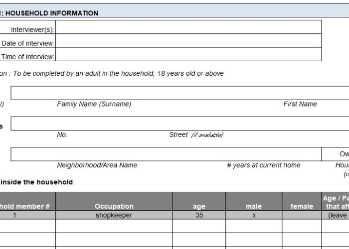 Household Information