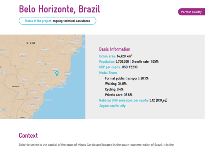 Factsheet Belo Horizonte, Brazil